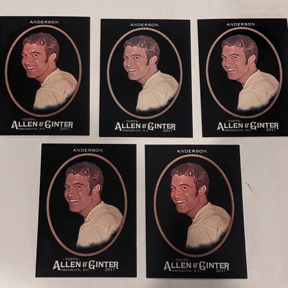 Tom Anderson VTG MySpace 2017 Topps Allen & Ginter Black Border #142 x5 Card Lot - Picture 1 of 14
